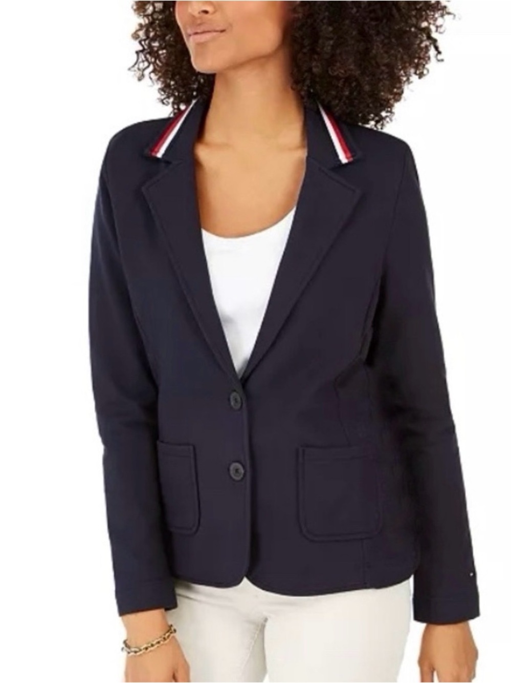 Tommy Hilfiger Navy 2 Button Blazer